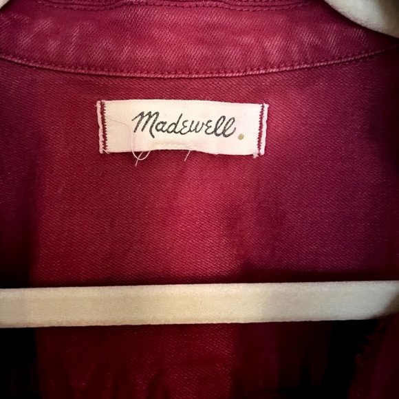 Madewell Magenta Jumpsuit, Size 6 - Picture 6 of 6